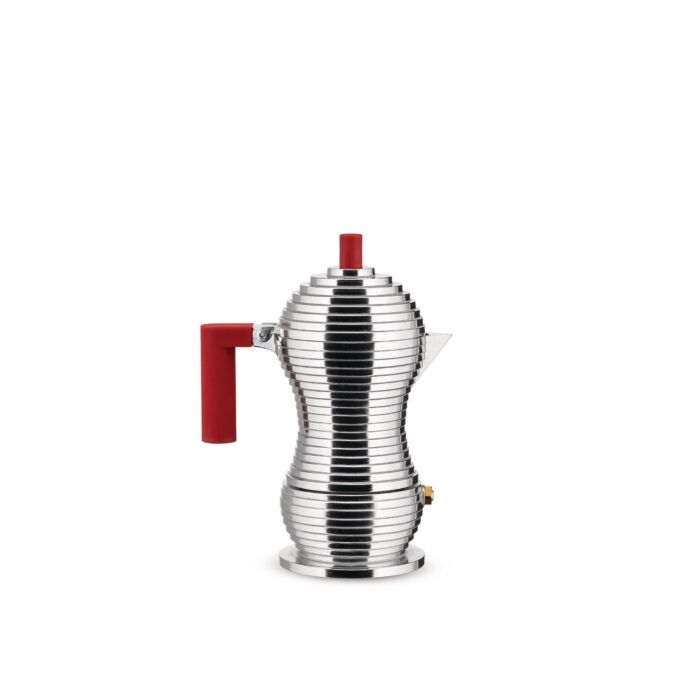 Alessi - Red Pulcina Espresso Coffee Maker - 6 cup
